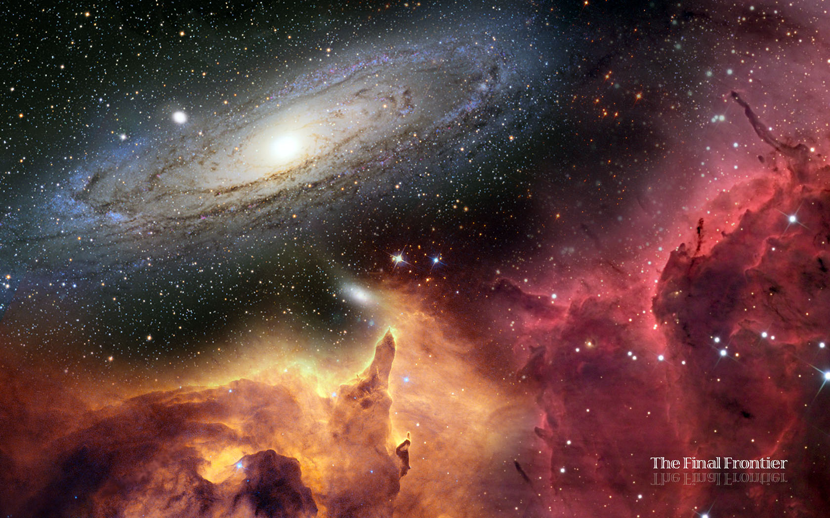 3d обои Туманная галактика The Final Frontier/Последняя грань  космос # 45306