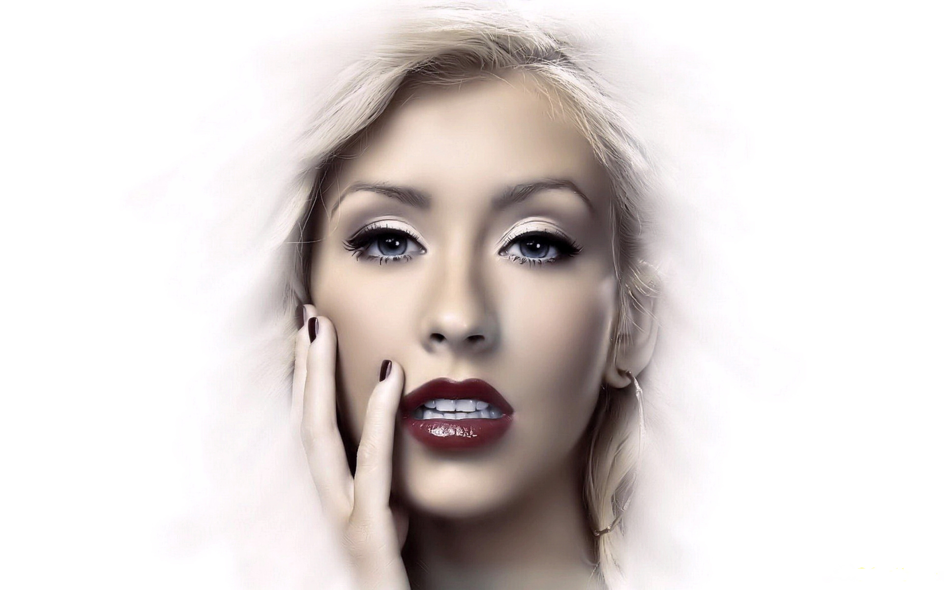 3d обои Кристина Агилера/Christina Aguilera  ретушь # 76474