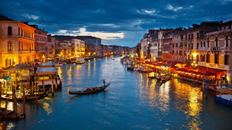 3d обои Канал в Венеции  вода