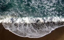 3d обои Морская волна на пляже  море