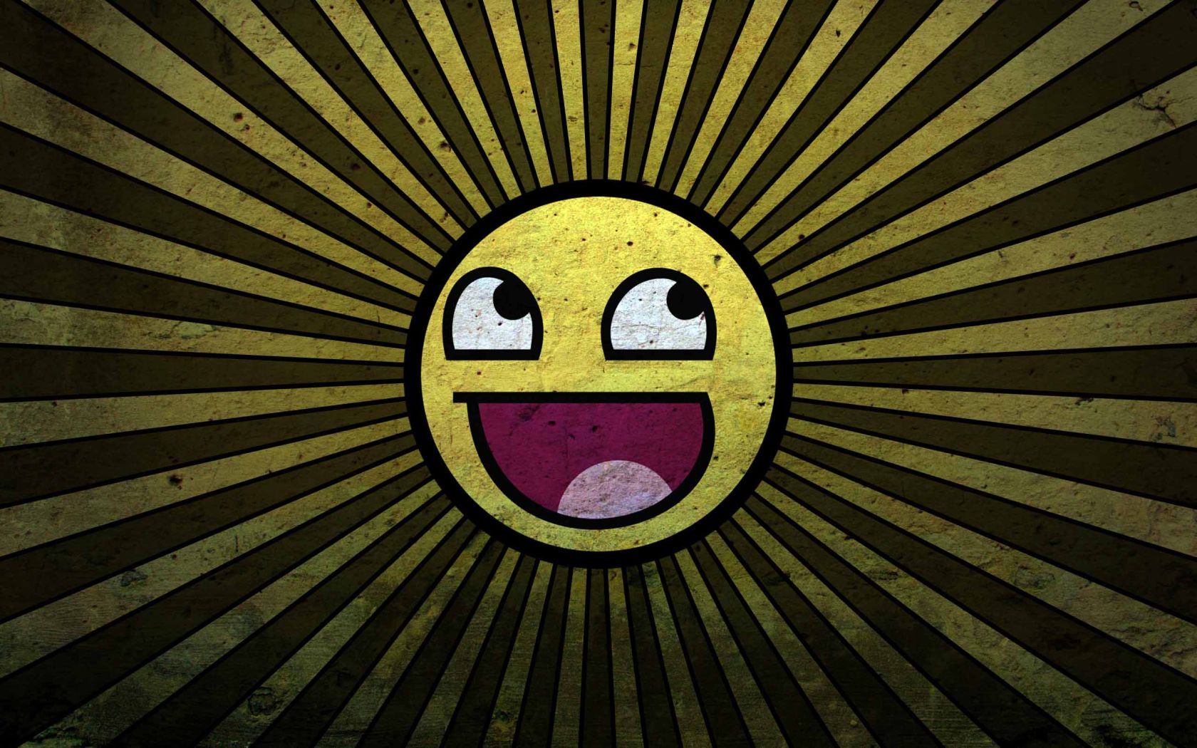 3d обои смеющийся смайлик в виде солнца  эмоциональные # 89937