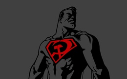 3d обои Супергерой Советского Союза с серпом и молотом на груди  мужчины