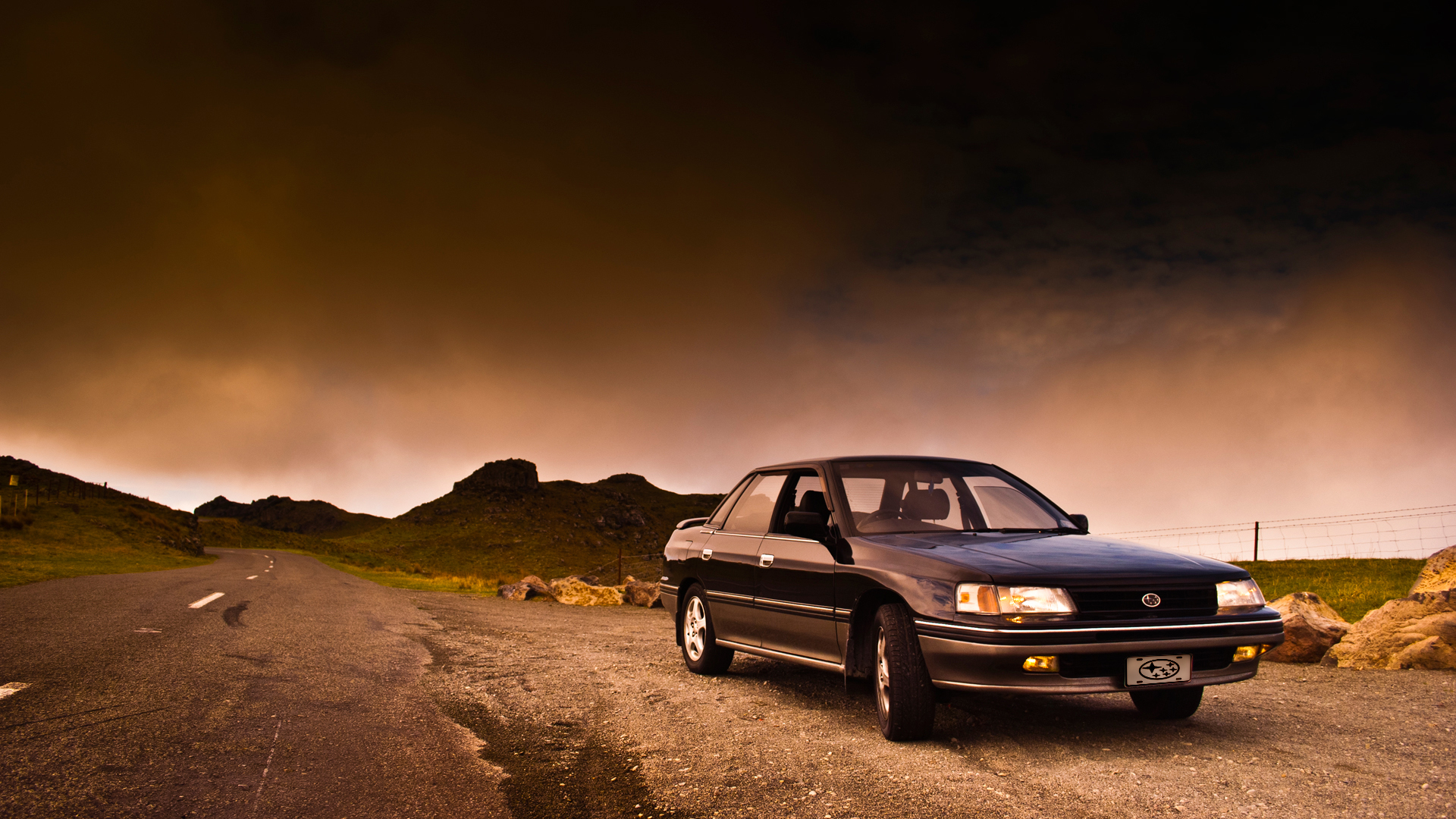 3d обои Subaru Legacy B4, модель 1989 года выпуска  авто # 18882