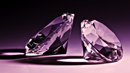 3d обои Два алмаза  гламурные
