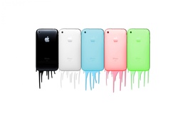 3d обои Айфоны / iPhone пяти цветов  ретушь