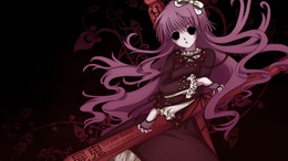 3d обои Девушка и колья из аниме Shiki (Corpse Demon)  готические