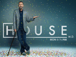 3d обои Доктор-Хаус под дождем из разноцветных таблеток (House M. D. MON 8/7c FOX)  сериалы