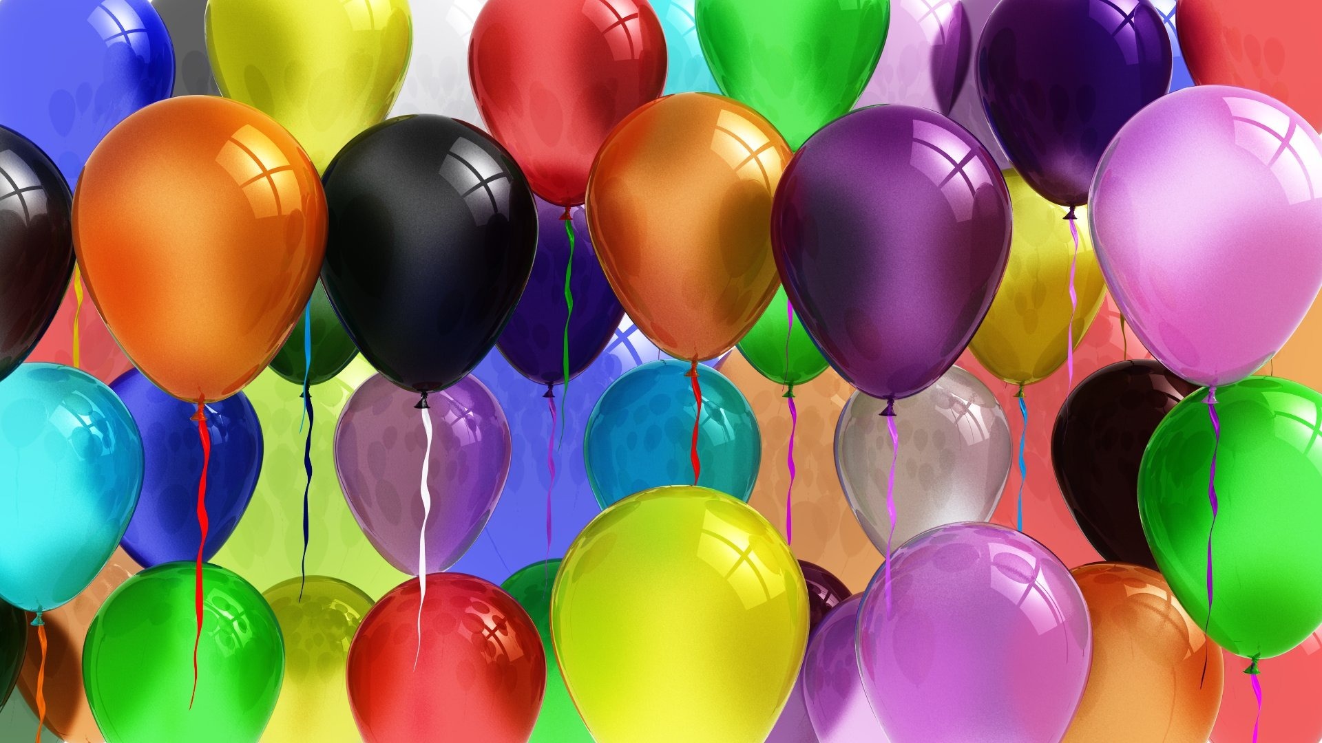 3d обои Цветные воздушные шары  воздушные шары # 23294