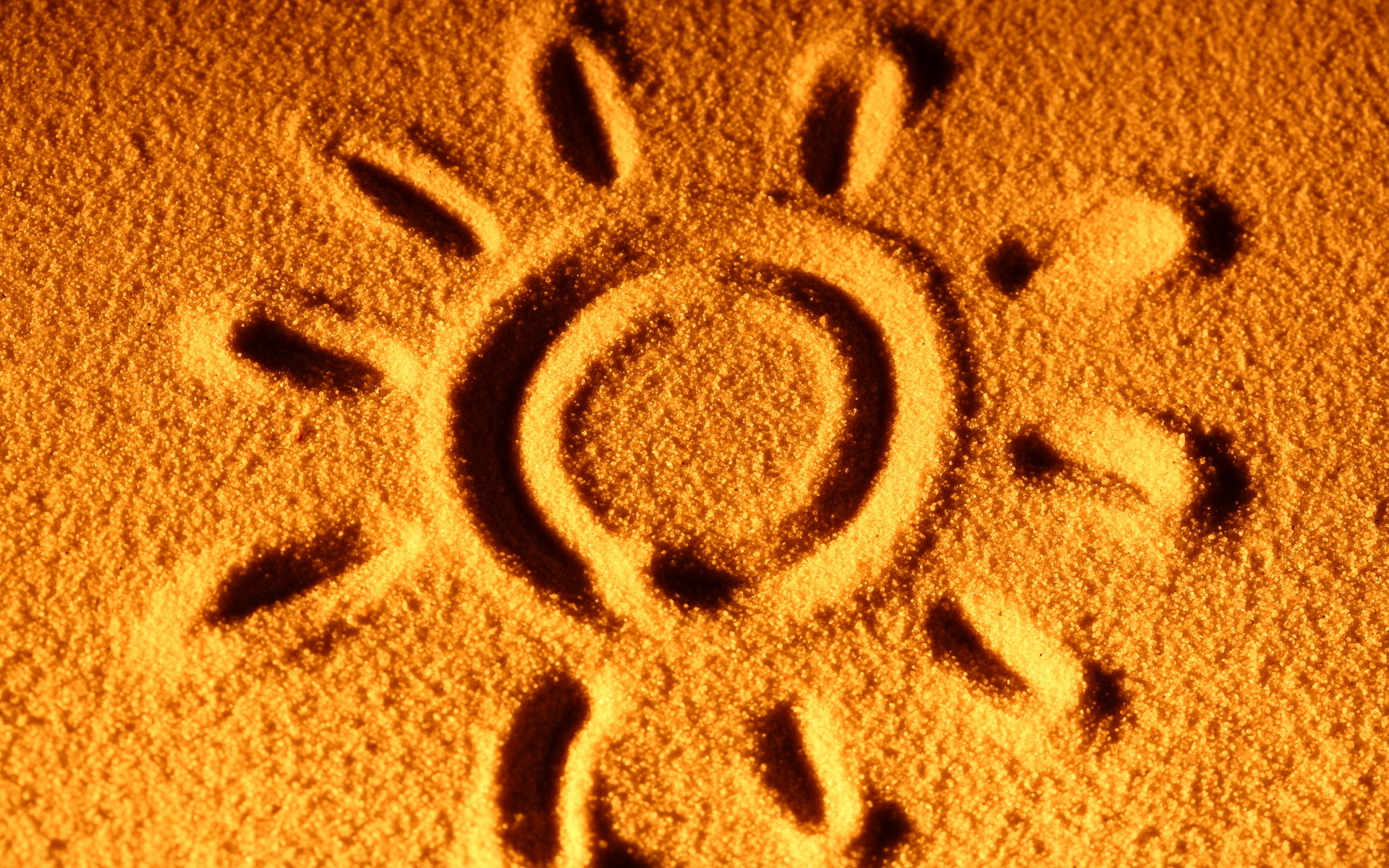 3d обои Солнце на песке  солнце # 81637