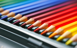 3d обои Цветные карандаши  макро