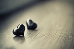 3d обои Каменные сердечки  сердечки