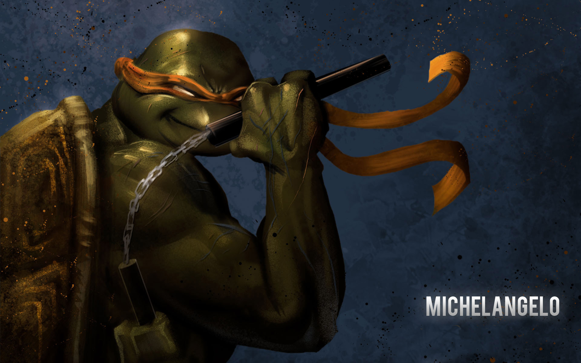 3d обои Черепашки ниндзя, Микелянджело / Michelangelo  милитари # 53606