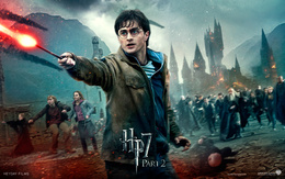 3d обои Гарри Поттер во время решающей битвы (Hp7 part2)  магия