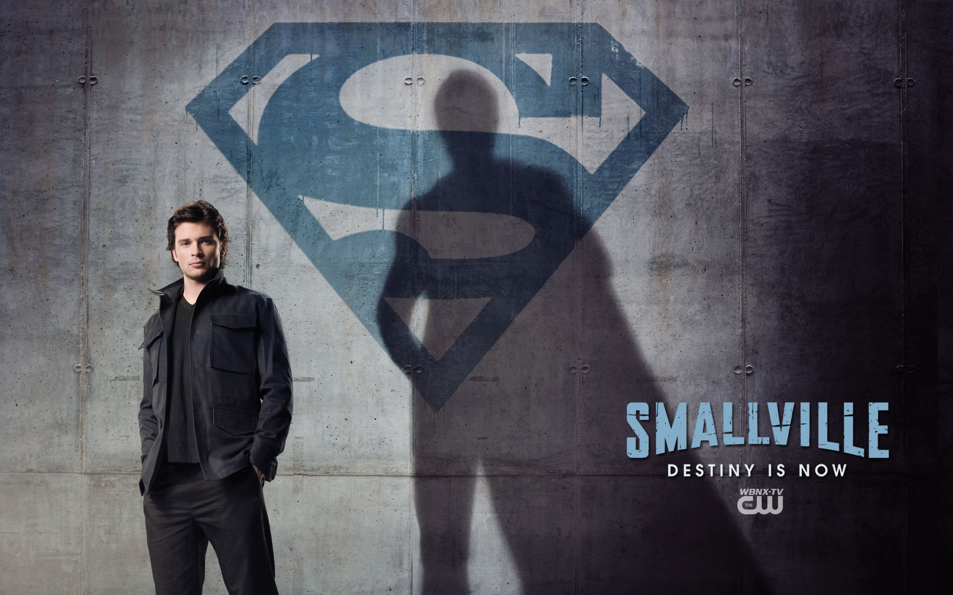 3d обои Том Уэллинг в роли супергероя в сериале Тайны Cмолвиля / Smallville destiny is now  известные люди # 42087