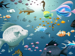 3d обои Подводный мир  подводные