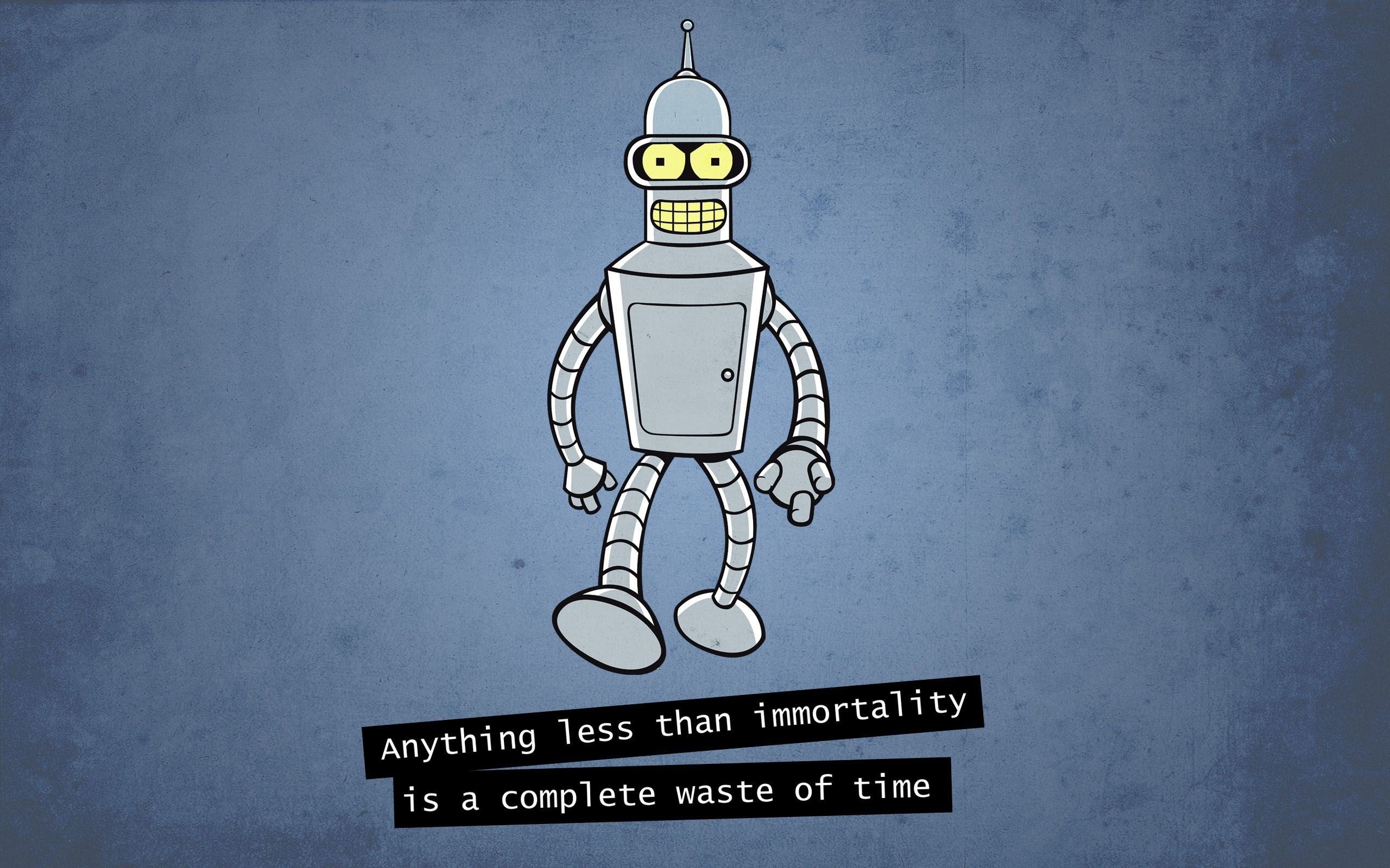 3d обои Futurama (Anything less then immortality is a complete waste of time)  роботы # 79052