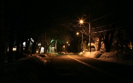 3d обои Ночная дорога  дороги