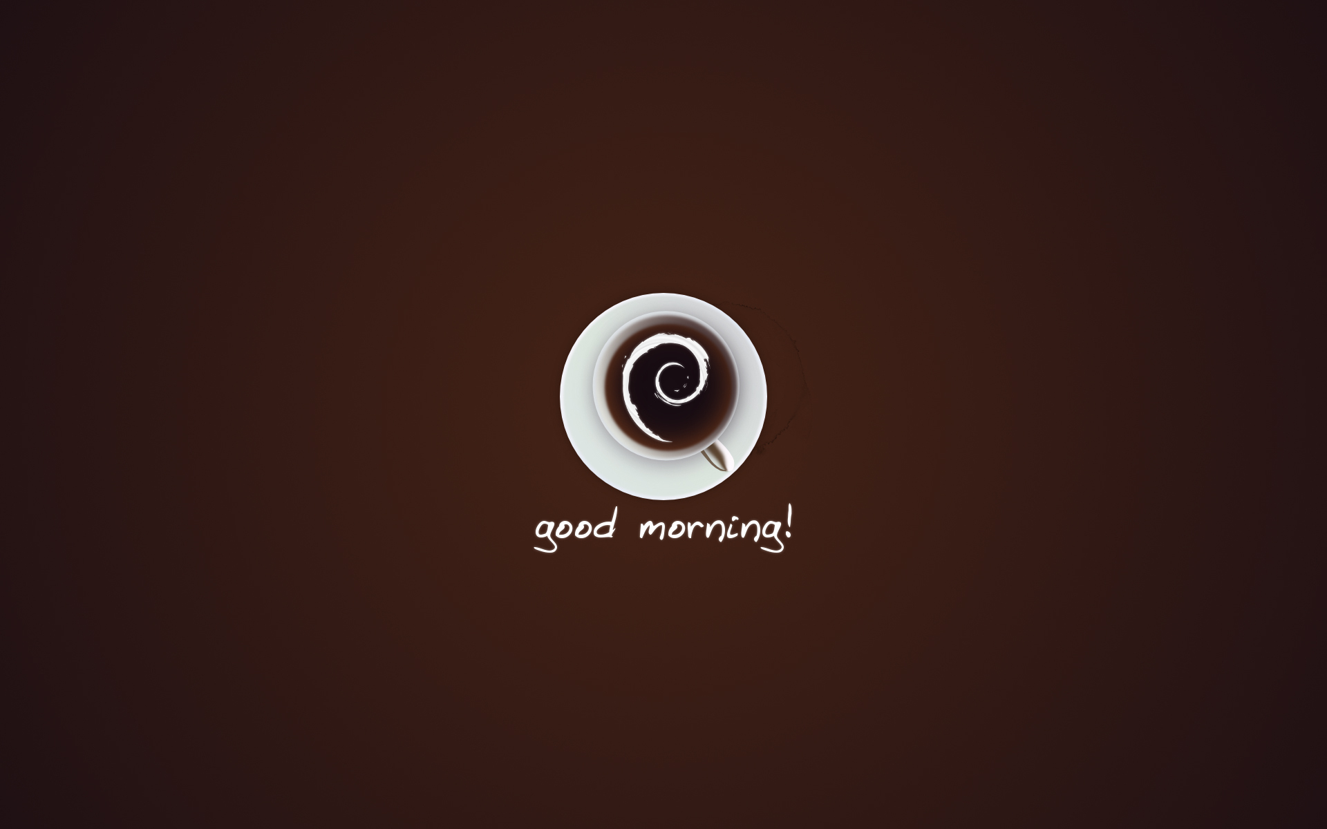 3d обои Чашка кофе, вид сверху, good morning!  минимализм # 54498