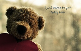 3d обои Медвежонок с сердечком (I just wanna be your teddy bear...)  игрушки