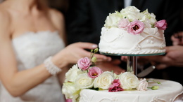 3d обои Свадебный торт  цветы