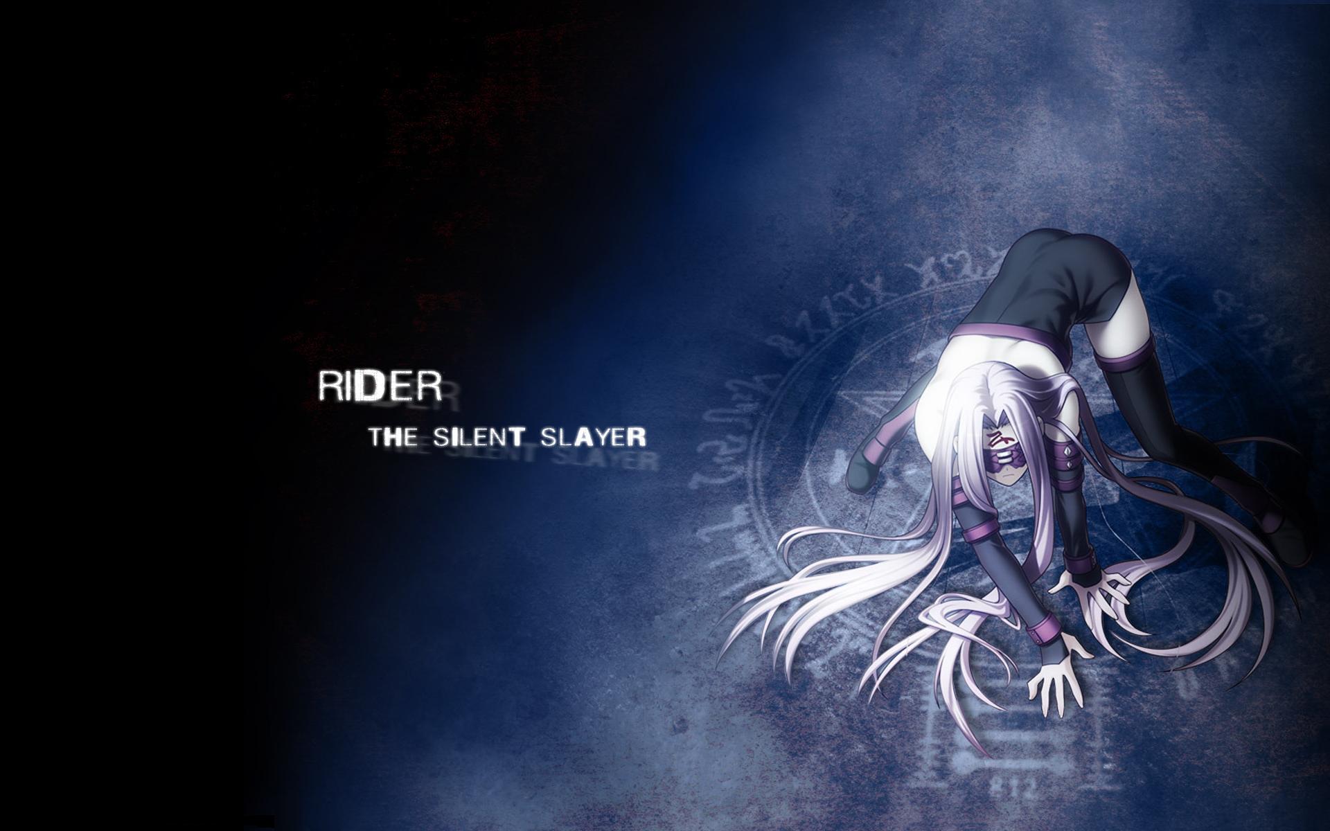 3d обои Аниме Fate Stay Night (rider the silent slayer)  фразы # 83811