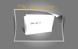 3d обои Любовное письмо (The love letter: Fuck you!!!)  рисунки