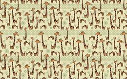 3d обои Текстура с жирафами  жирафы