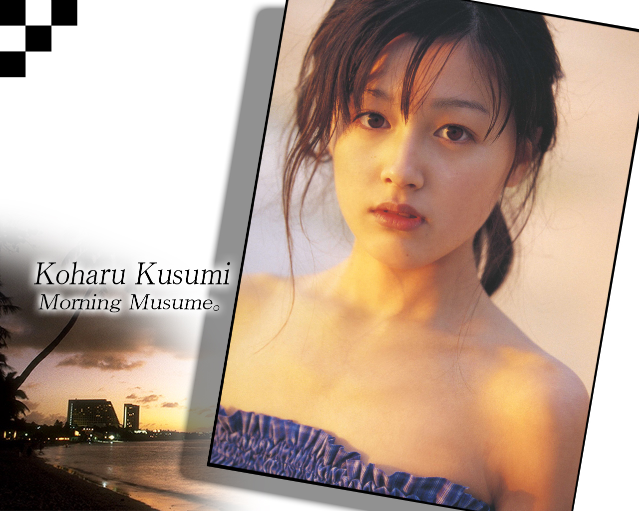 3d обои Кусуми Кохару / Kusumi Koharu из японской группы Morning Musume  известные люди # 41940