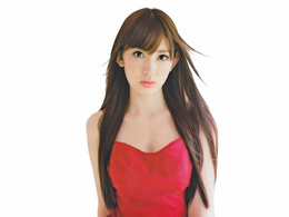 3d обои Коджима Харуна / Kojima Haruna в красном платье  известные люди