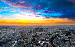 3d обои Прекрасный Париж  город