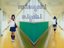 3d обои Натсуяки Мияби / Natsuyaki miyabi из японской группы Berryz Koubou в школьной форме  известные люди