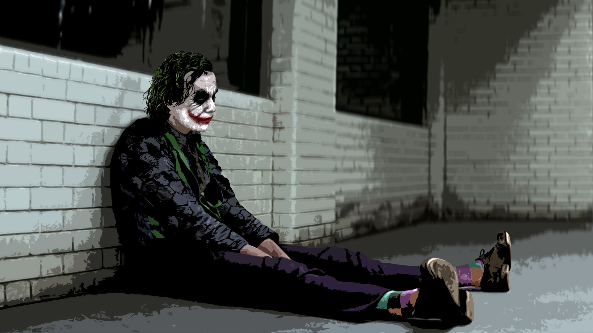 3d обои Грустный клоун из фильма Бэтмен  грустные # 26328