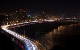 3d обои Красивый мост  ночь