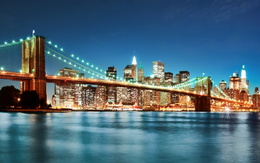 3d обои Бруклинский мост  ретушь