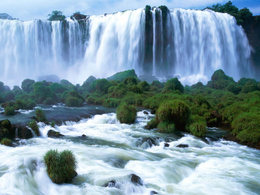 3d обои Огромный водопад  природа