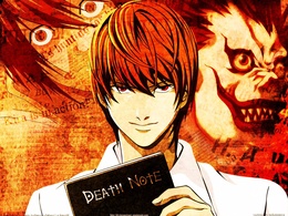 3d обои Кира из аниме Death Note  демоны