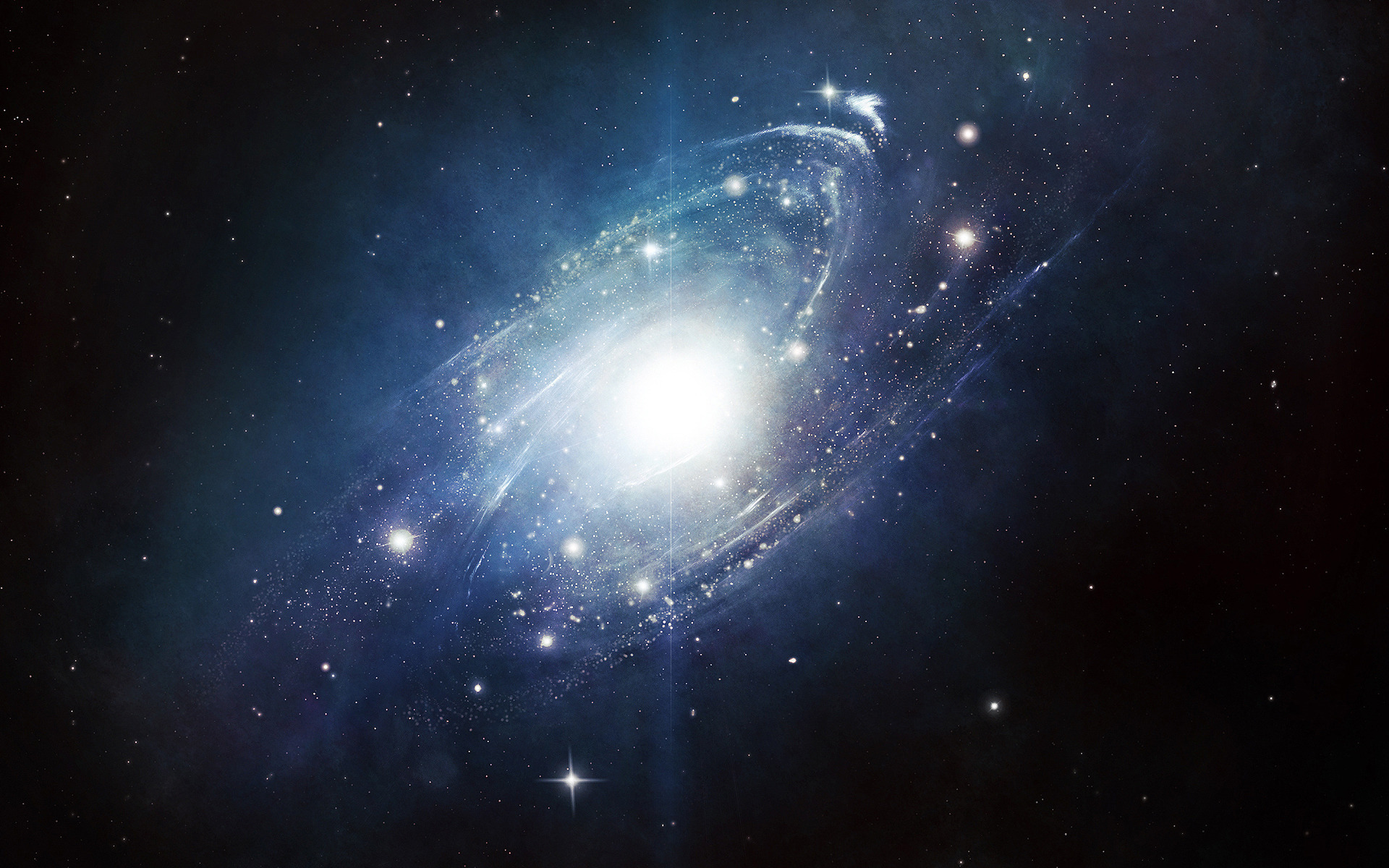 3d обои Тысячи звезд чужой галактики  космос # 45218