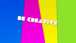 3d обои Be creative  позитив