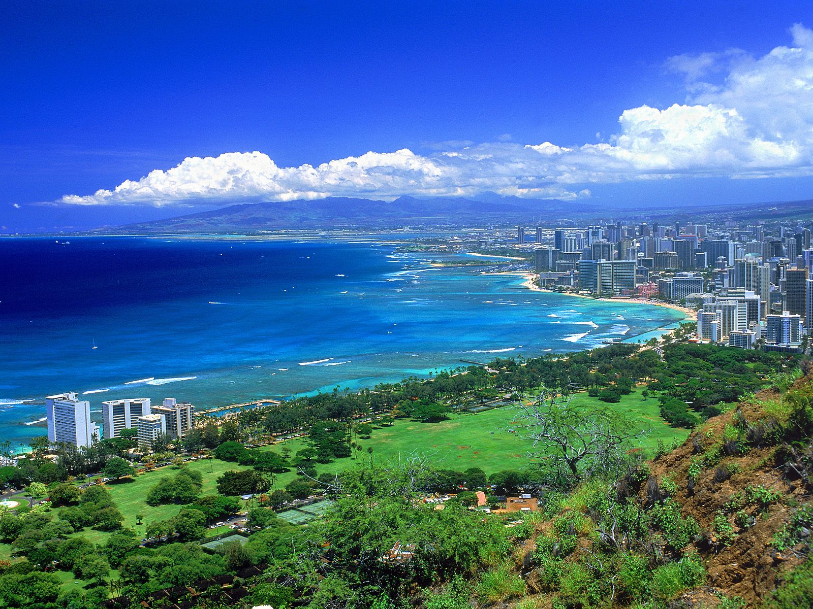 3d обои Вид на Гаваи  небо # 60342