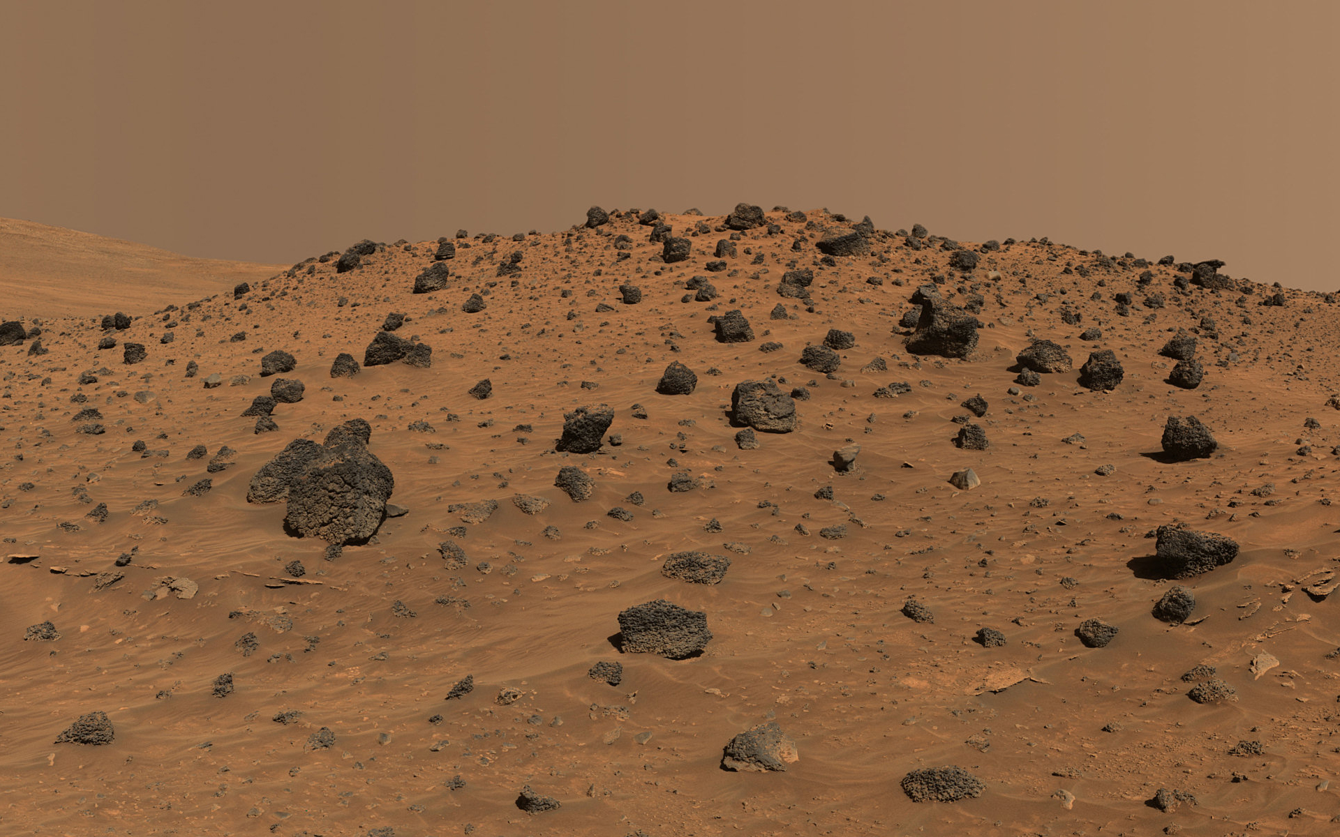 3d обои Марсианский пейзаж  космос # 45212