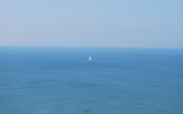 3d обои Белеет парус одинокий в тумане моря голубом  корабли