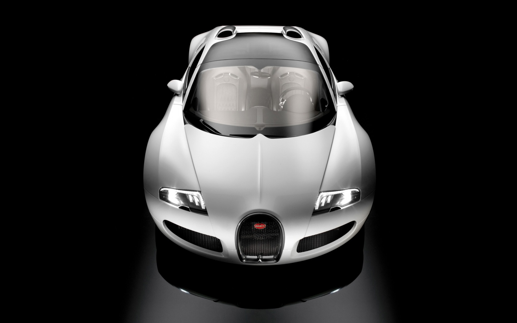 3d обои Bugatti Veyron Grand Sport  черно-белые # 88448