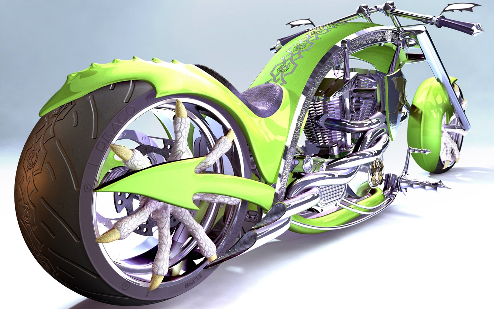 3d обои Dragon Chopper  мотоциклы # 57009
