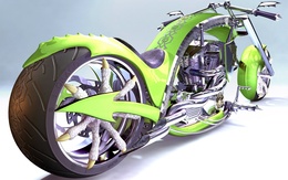 3d обои Dragon Chopper  мотоциклы