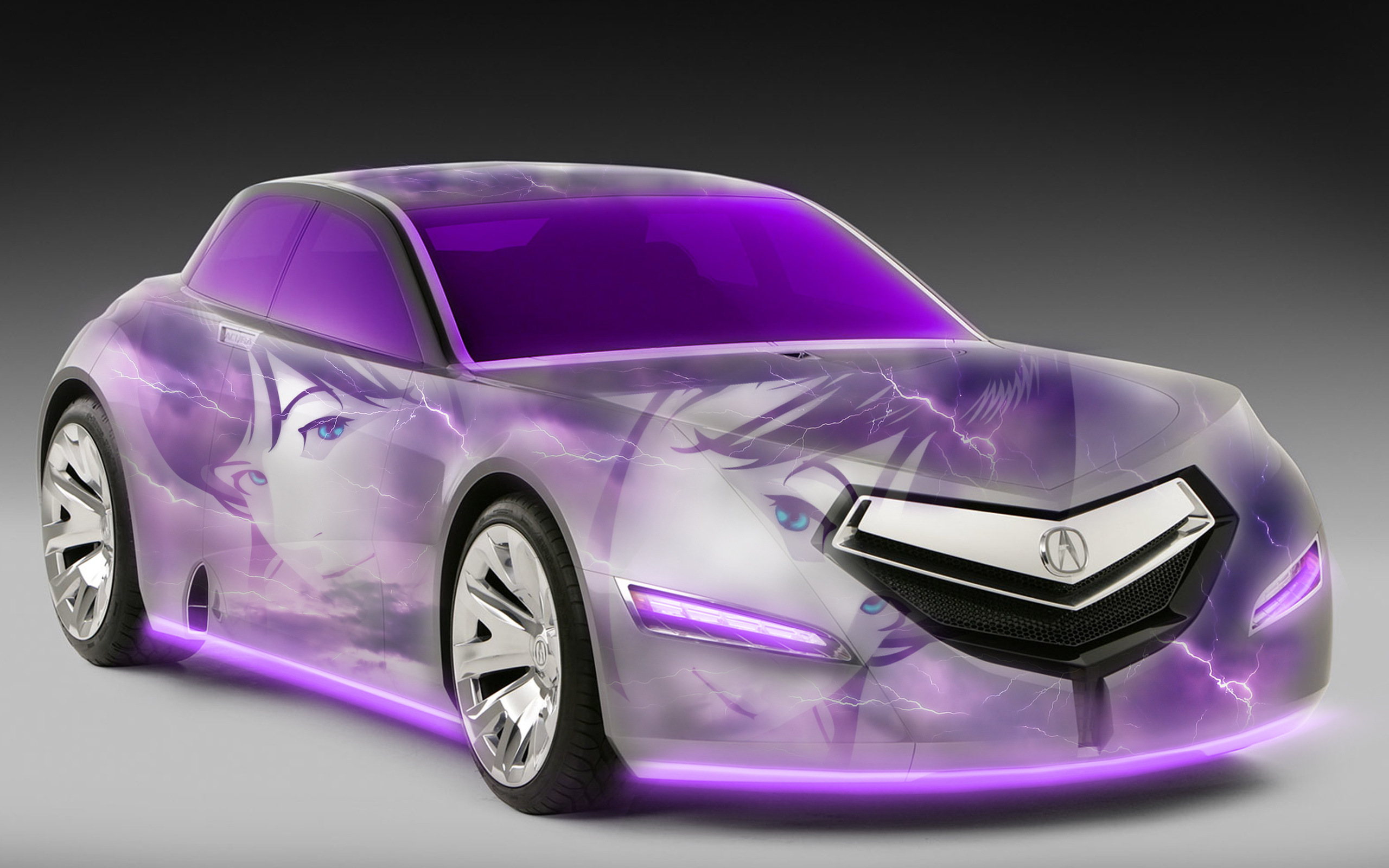 3d обои Fantazy-CaR-Style violet (acura)  авто # 18651