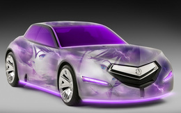 3d обои Fantazy-CaR-Style violet (acura)  авто
