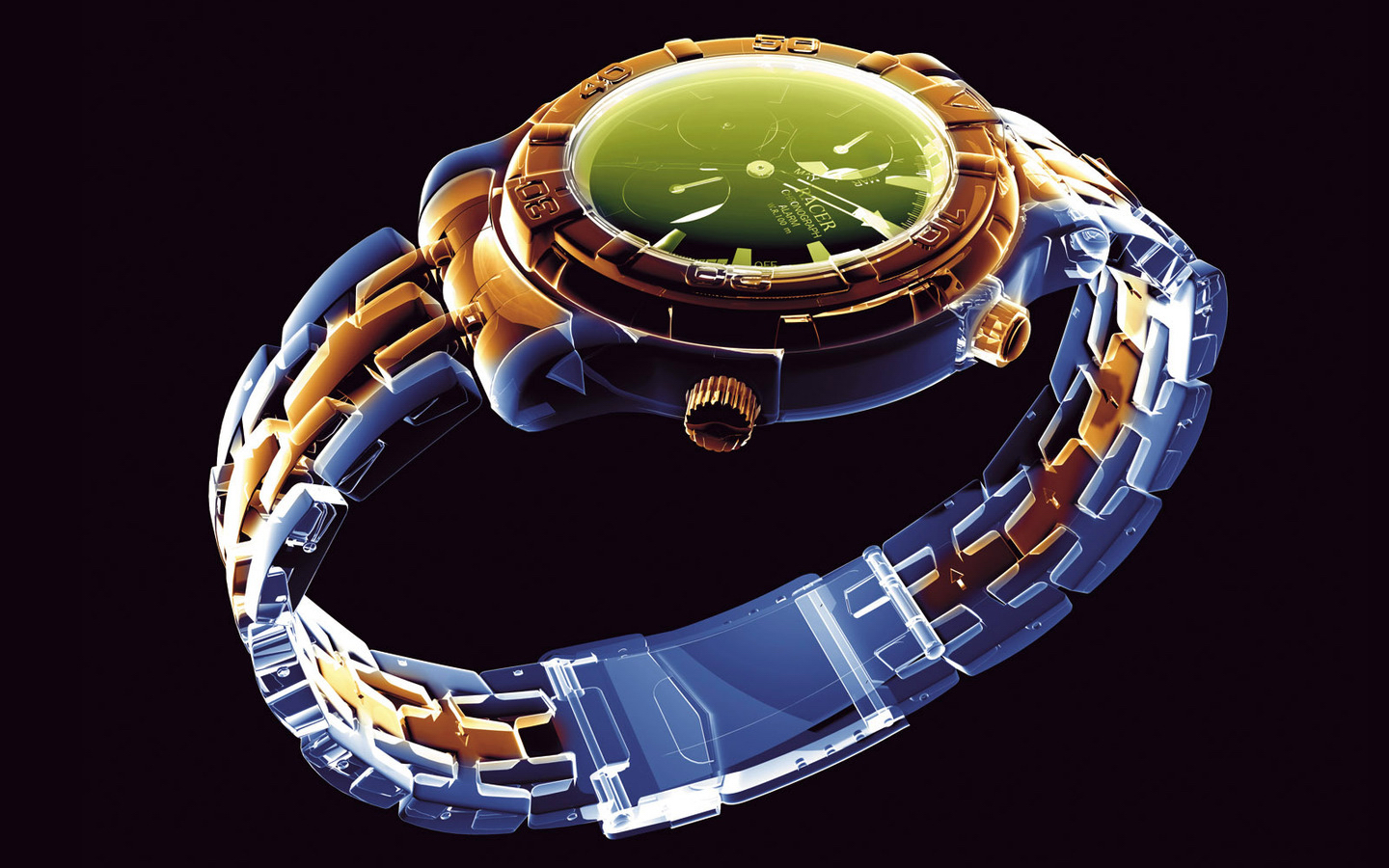 3d обои Ultimate Neon-Наручные часы с браслетом  3d графика # 17415