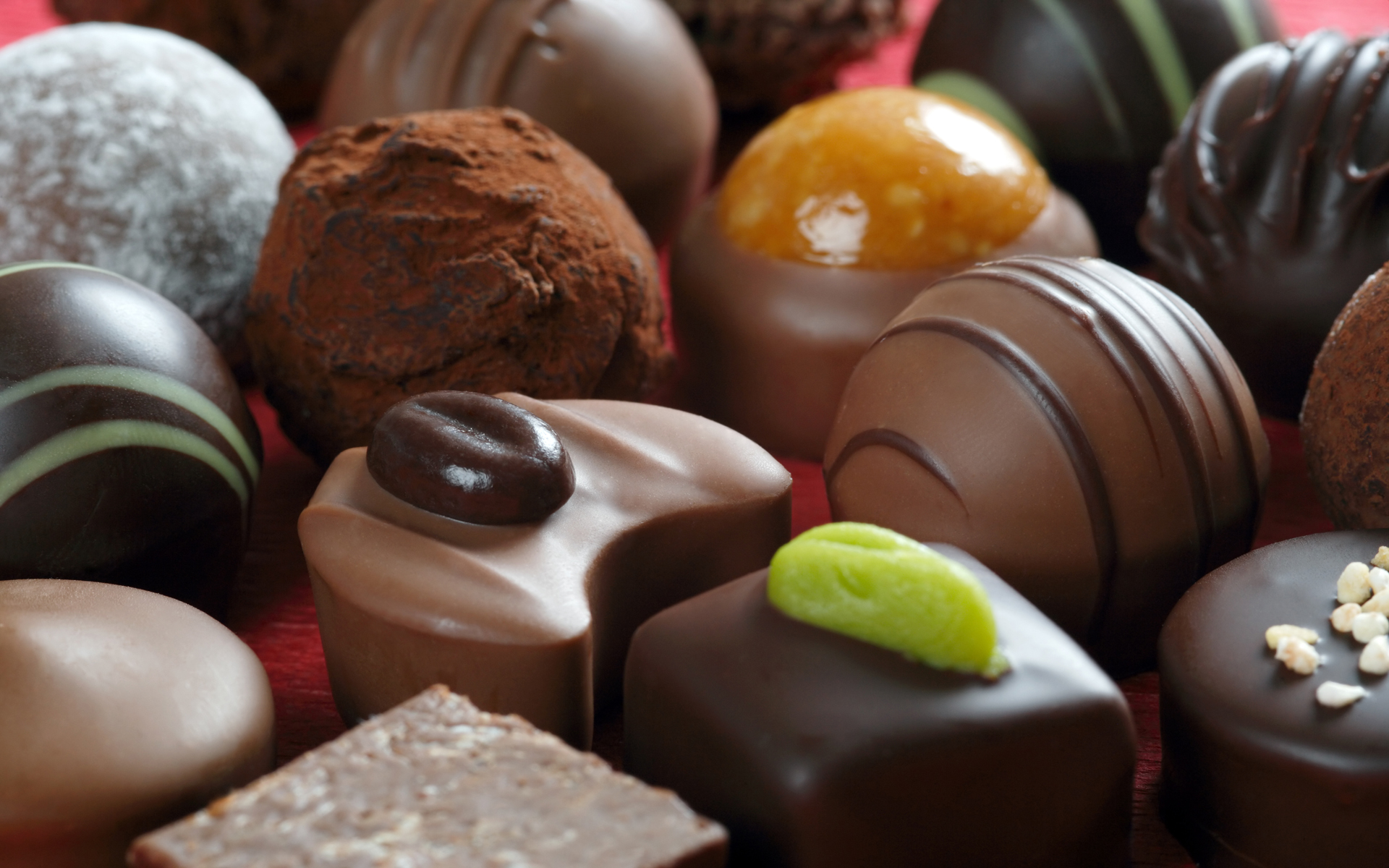 3d обои Шоколадные конфеты  макро # 52144