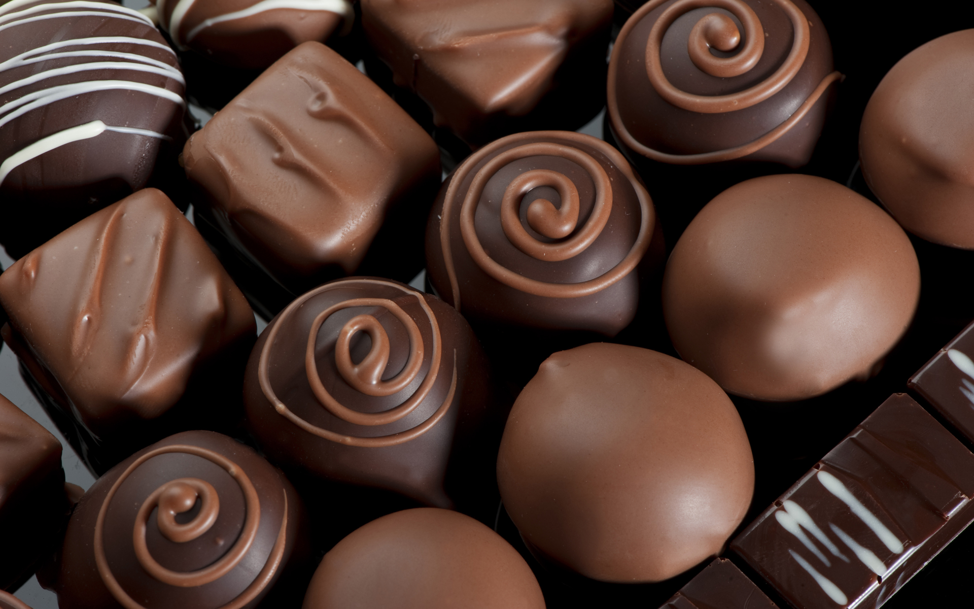 3d обои Шоколадные конфеты  макро # 52143