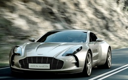 3d обои Aston Martin Купе на трассе  авто
